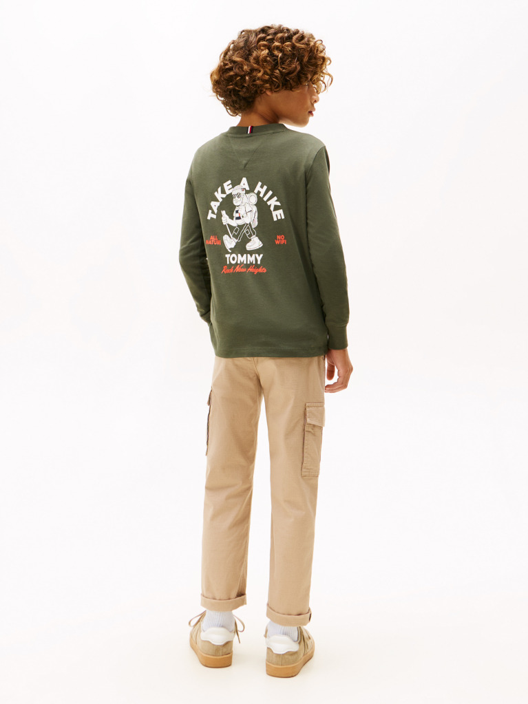 Green Take A Hike Print Long Sleeve Tee  Boys