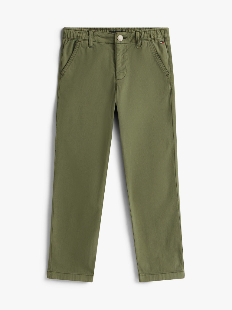 Green Essential Herringbone Cargo Trousers  Boys