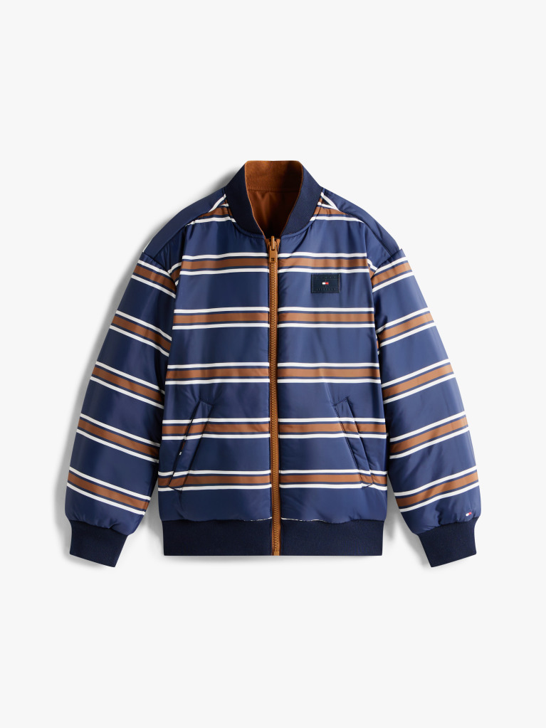 Maro Jacheta Bomber Reversibila Relaxata Varsity  Baieti