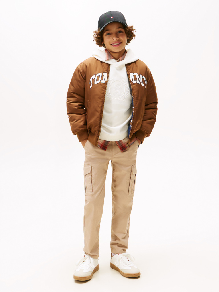 Maro Jacheta Bomber Reversibila Relaxata Varsity  Baieti