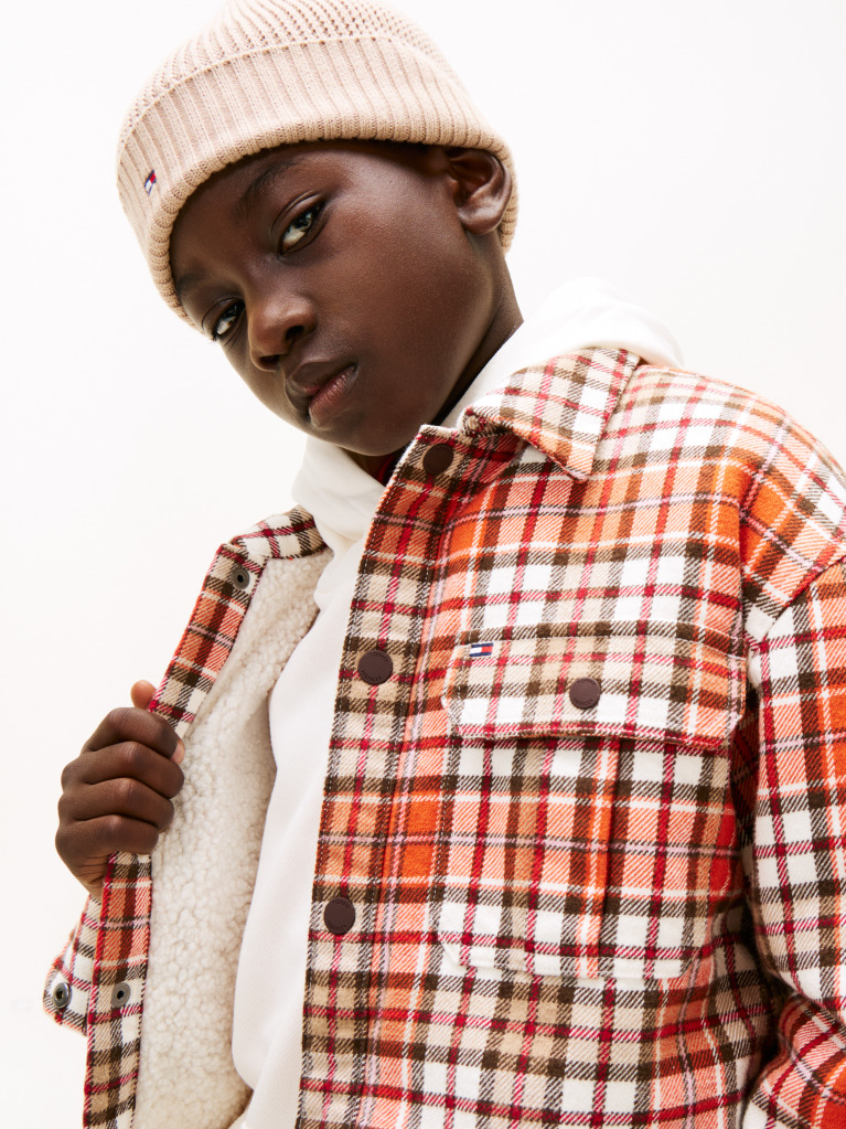 Multi Camasa Overshirt Regular Cu Model In Carouri  Baieti