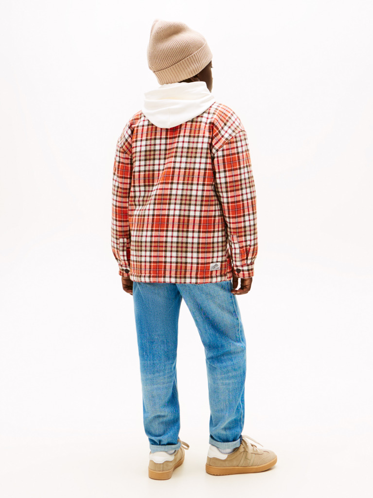 Multi Camasa Overshirt Regular Cu Model In Carouri  Baieti