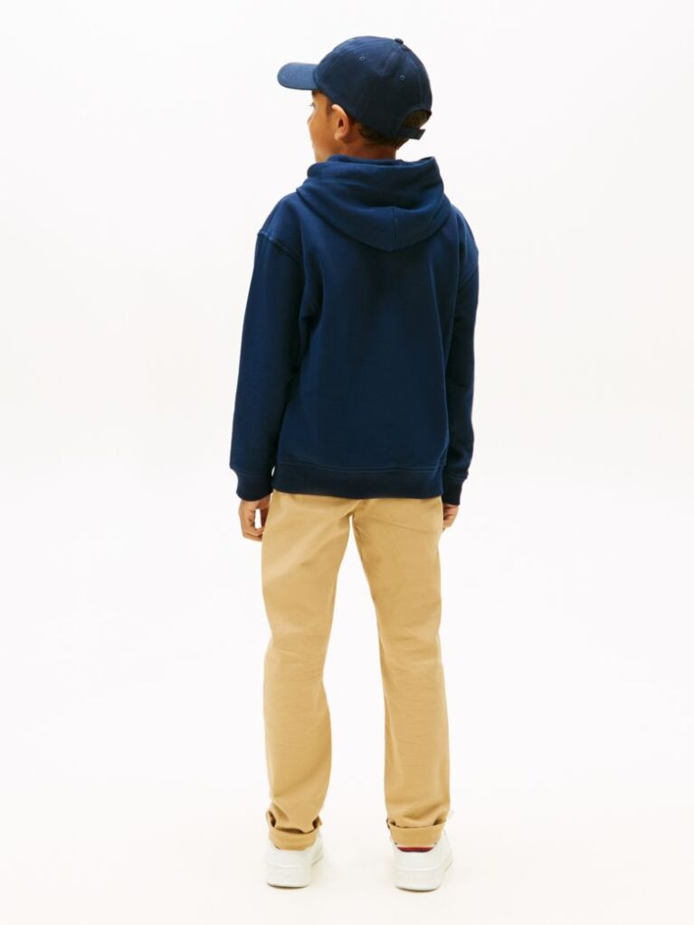 Blue Logo Print Fleece Hoody  Boys