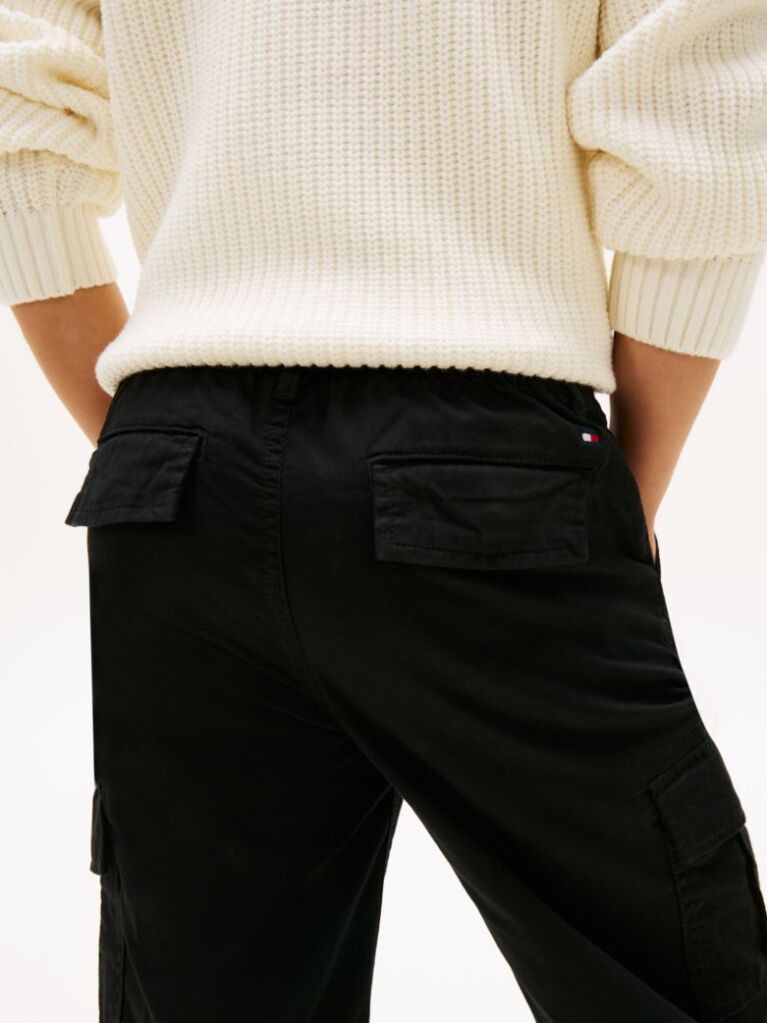 Negru Essential Pantaloni Cargo Cu Croiala Relaxed  Baieti