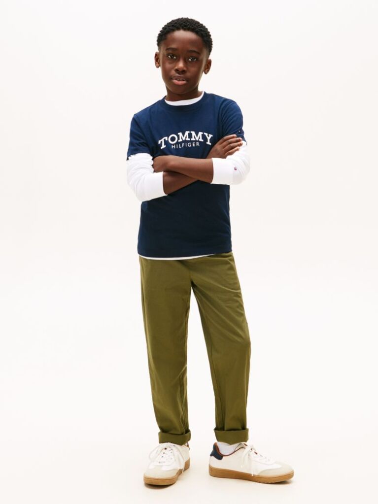Blue Logo Print T-Shirt  Boys