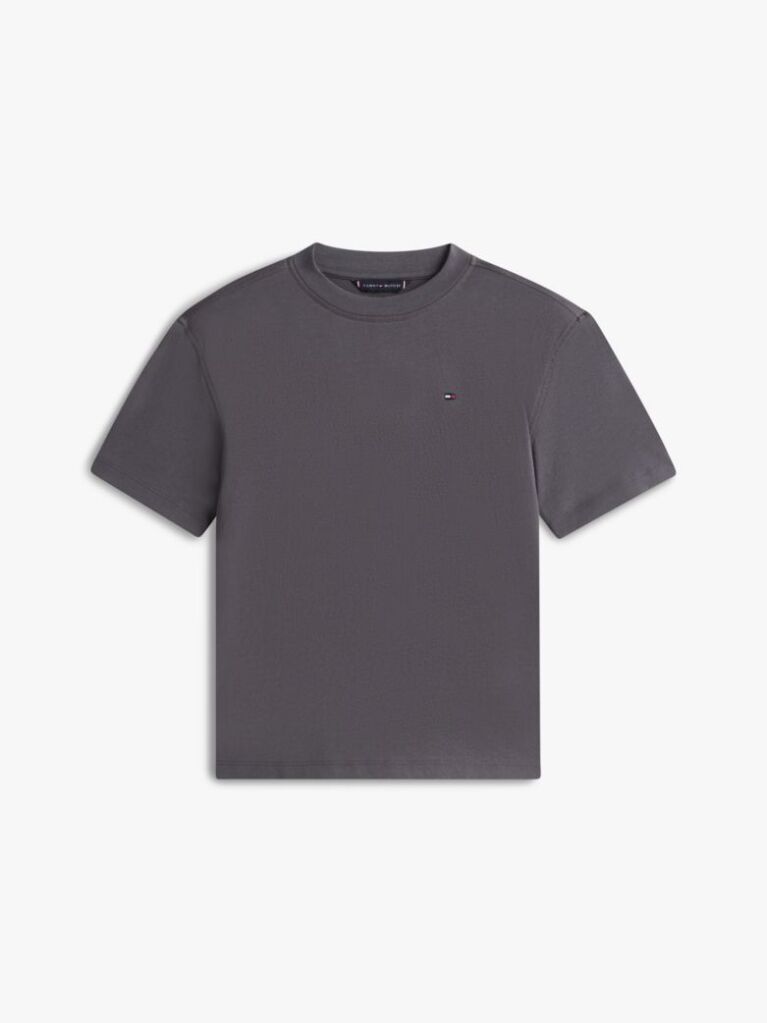 Negru Tricou Cu Imprimeu Decolorat Uzat  Baieti