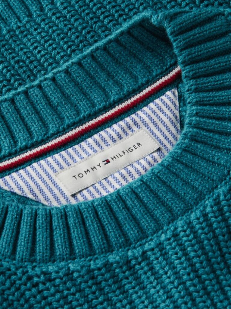 Blue Heritage Flag Chunky Knit Jumper  Boys