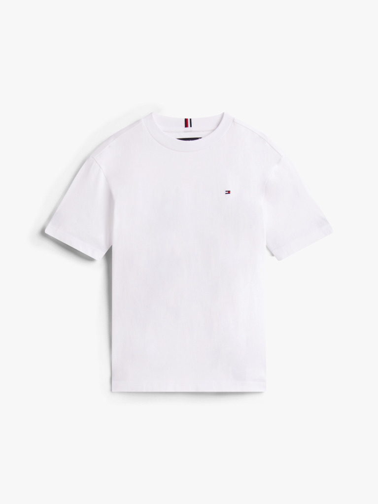 Alb Varsity Multi Badge Tricou Cu Maneca Scurta  Baieti