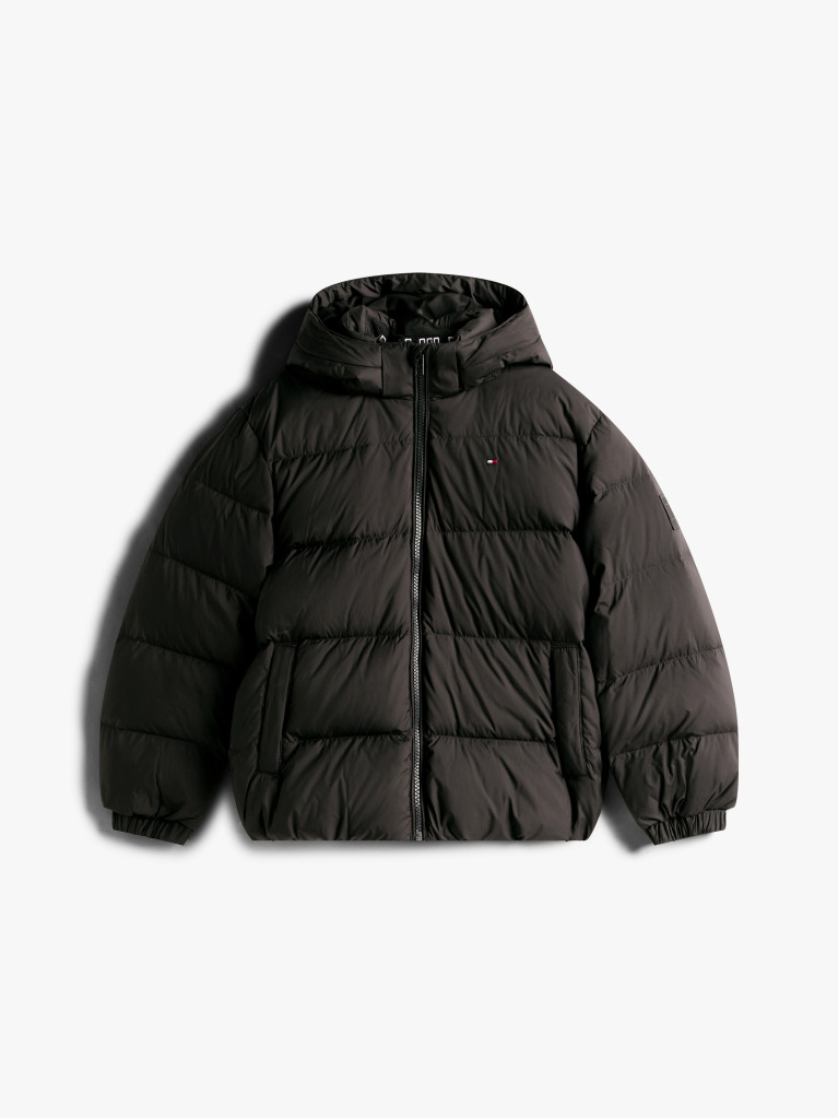 Negru Geaca Puffer Essential Cu Umplutura Din Puf  Baieti