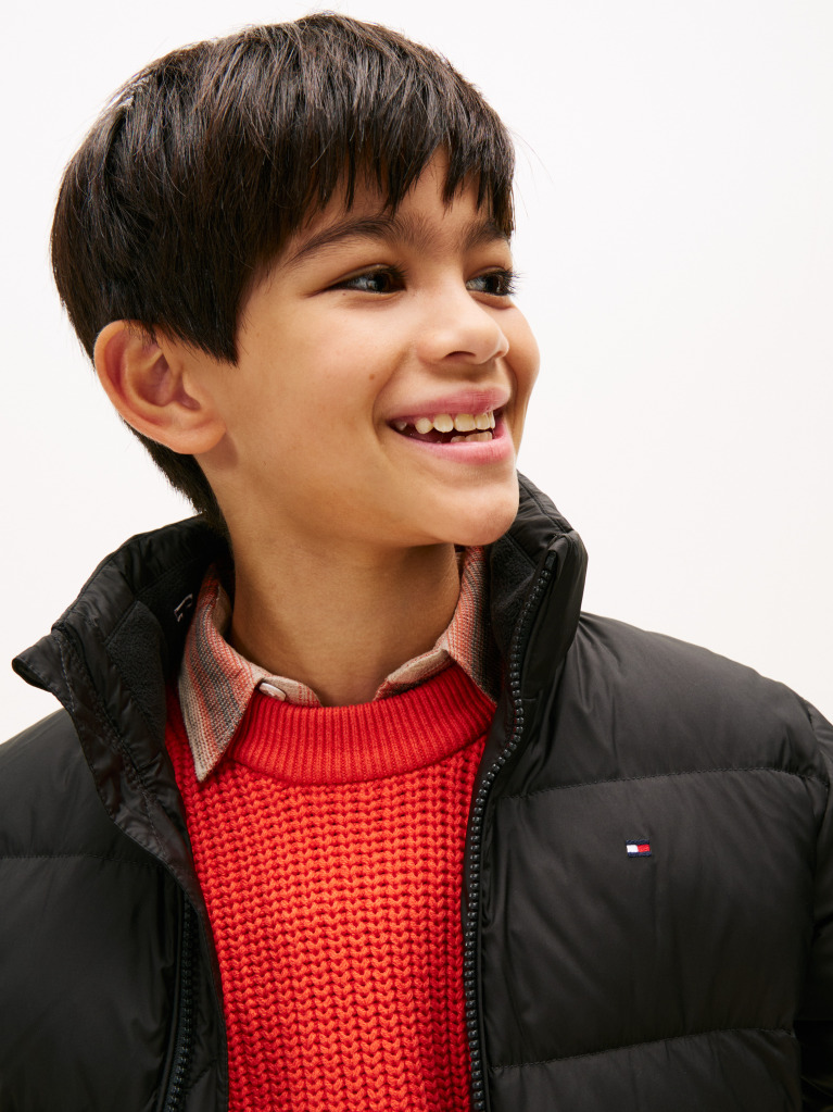 Negru Geaca Puffer Essential Cu Umplutura Din Puf  Baieti