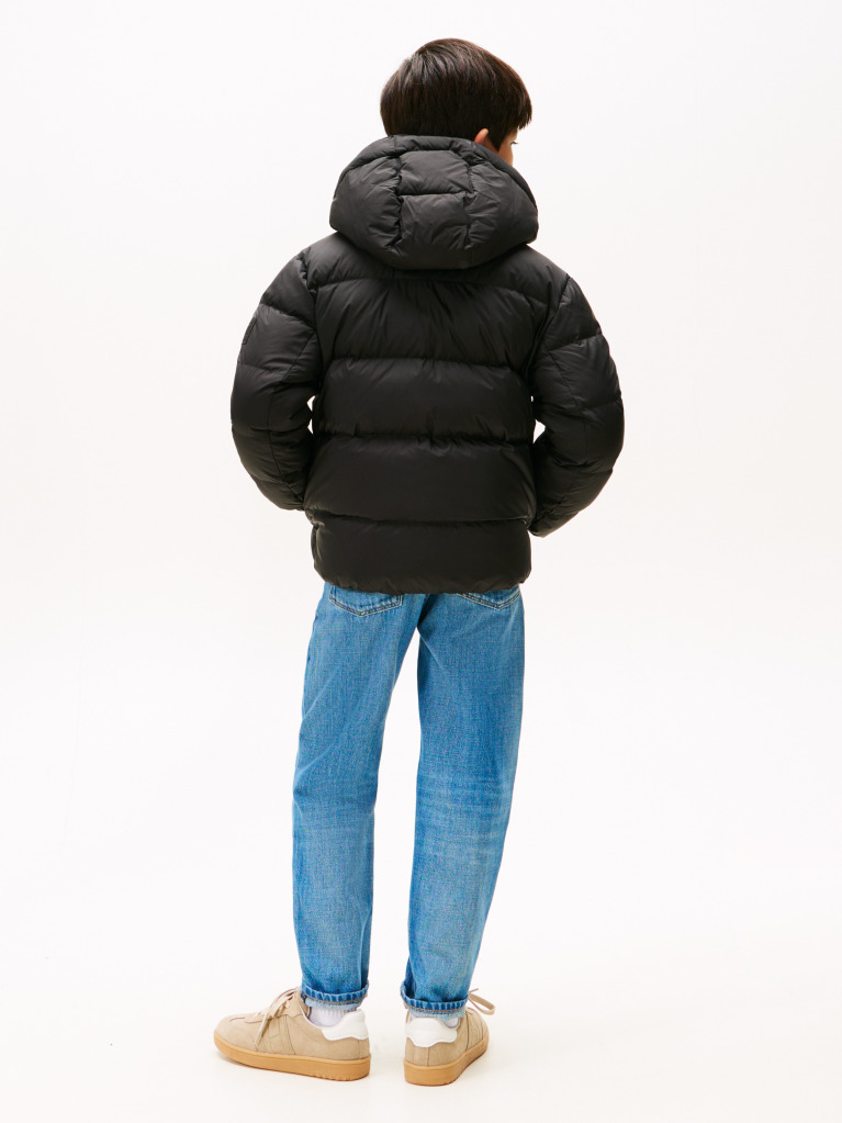 Negru Geaca Puffer Essential Cu Umplutura Din Puf  Baieti