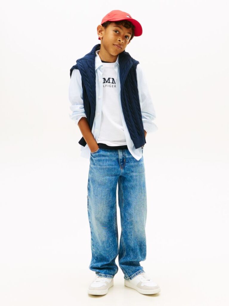 Multi Cotton Stripe Shirt  Boys