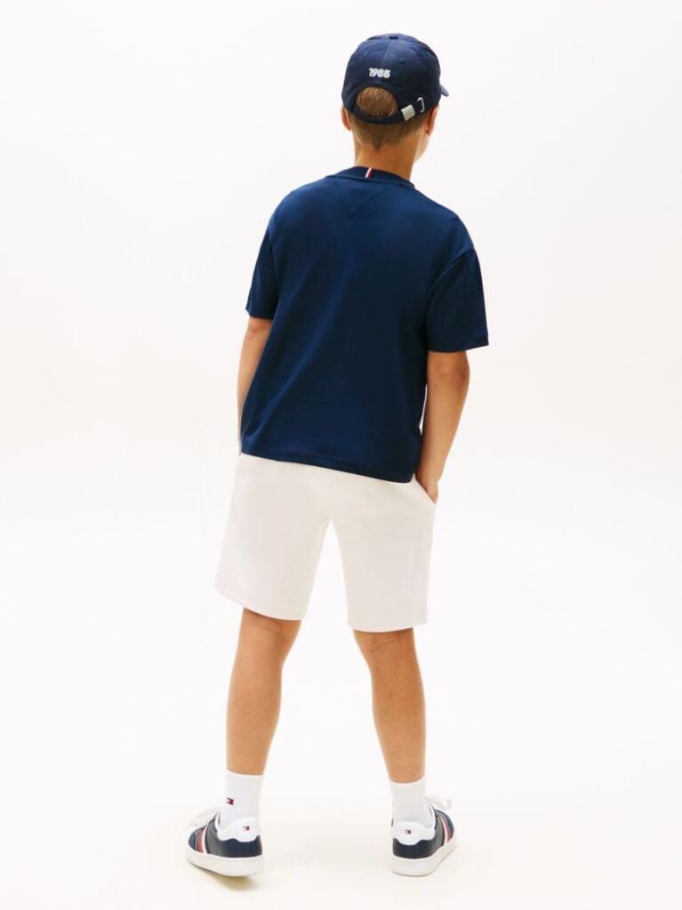 Blue Logo Appliqué Interlock Knit T-Shirt  Boys