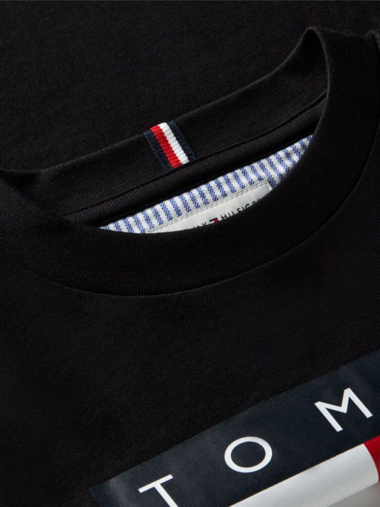 Negru Tricou Din Jersey Cu Imprimeu Heritage Flag  Baieti