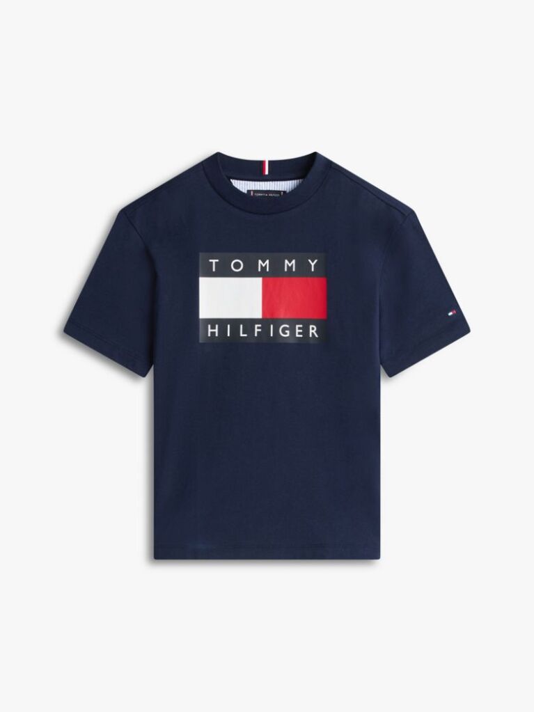 Blue Tricou Din Jersey Cu Imprimeu Heritage Flag  Baieti