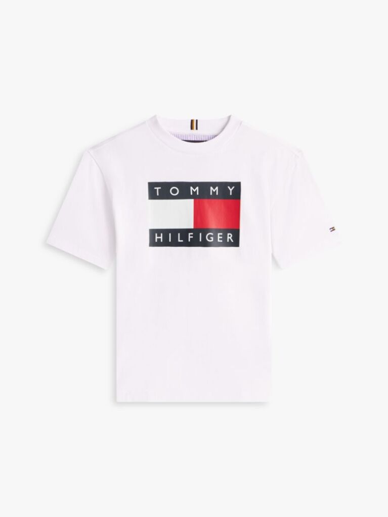 Alb Tricou Din Jersey Cu Imprimeu Heritage Flag  Baieti
