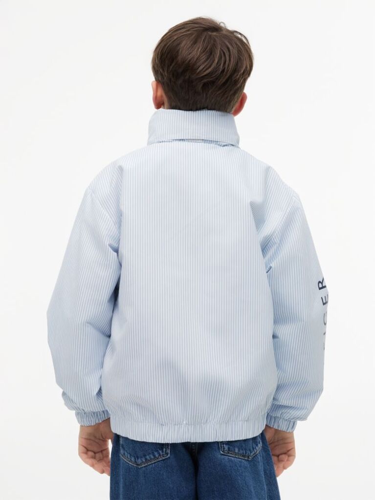 Blue Stripe Logo Relaxed Regatta Jacket  Boys
