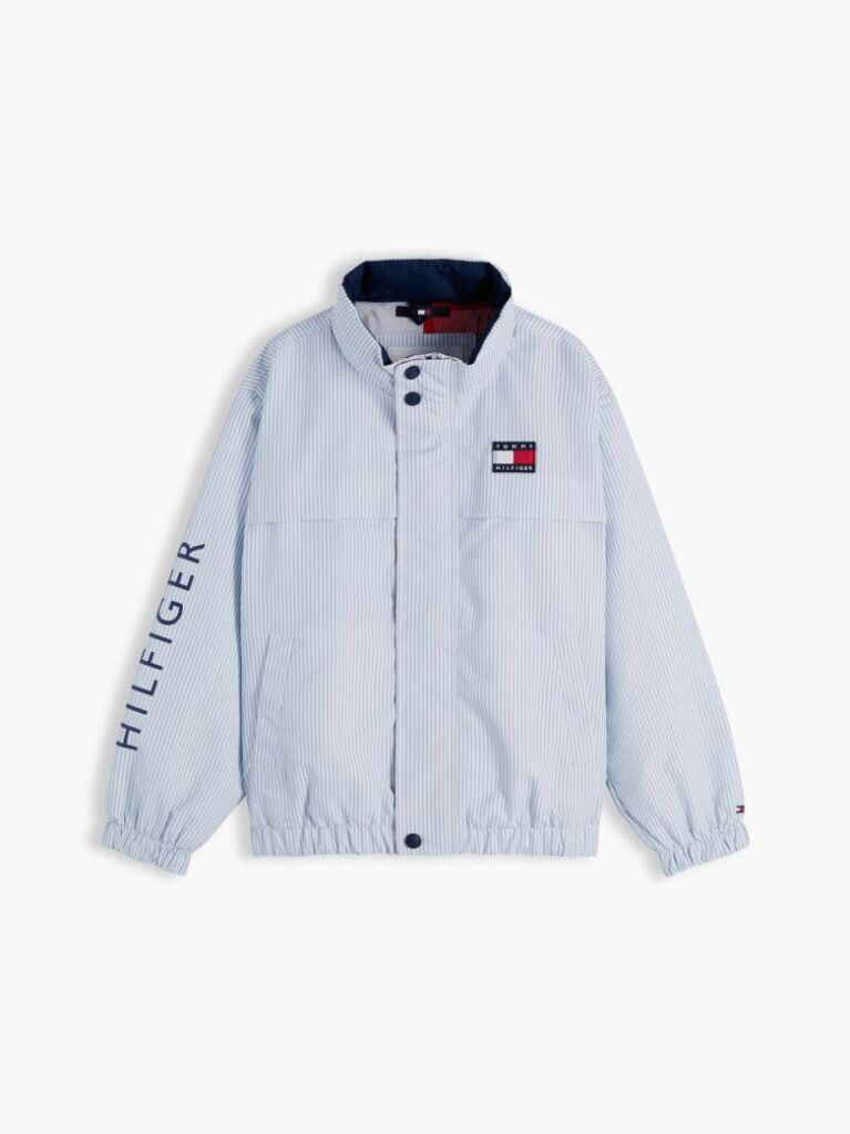Blue Stripe Logo Relaxed Regatta Jacket  Boys