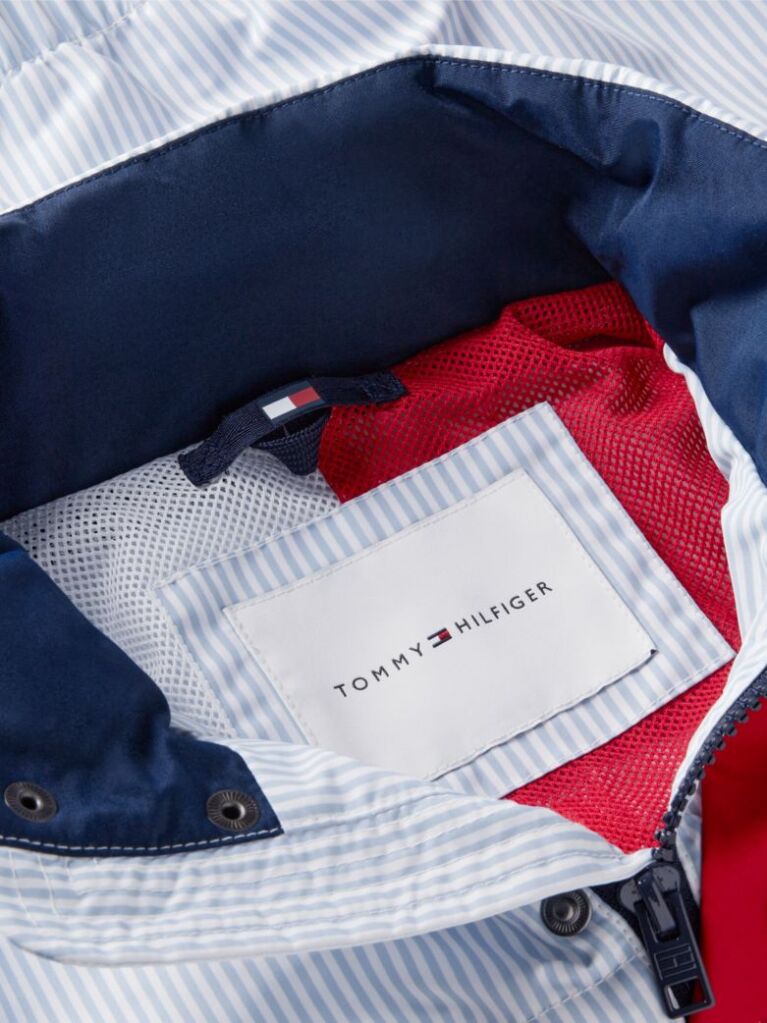 Blue Stripe Logo Relaxed Regatta Jacket  Boys