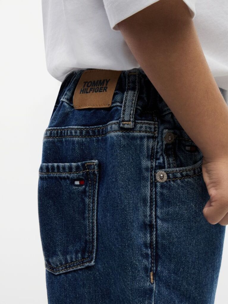 Denim Elasticated Waist Wide Leg Jeans  Boys