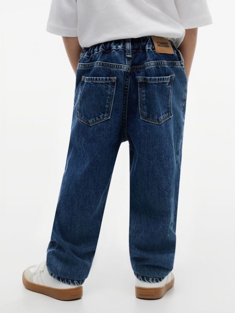 Denim Elasticated Waist Wide Leg Jeans  Boys
