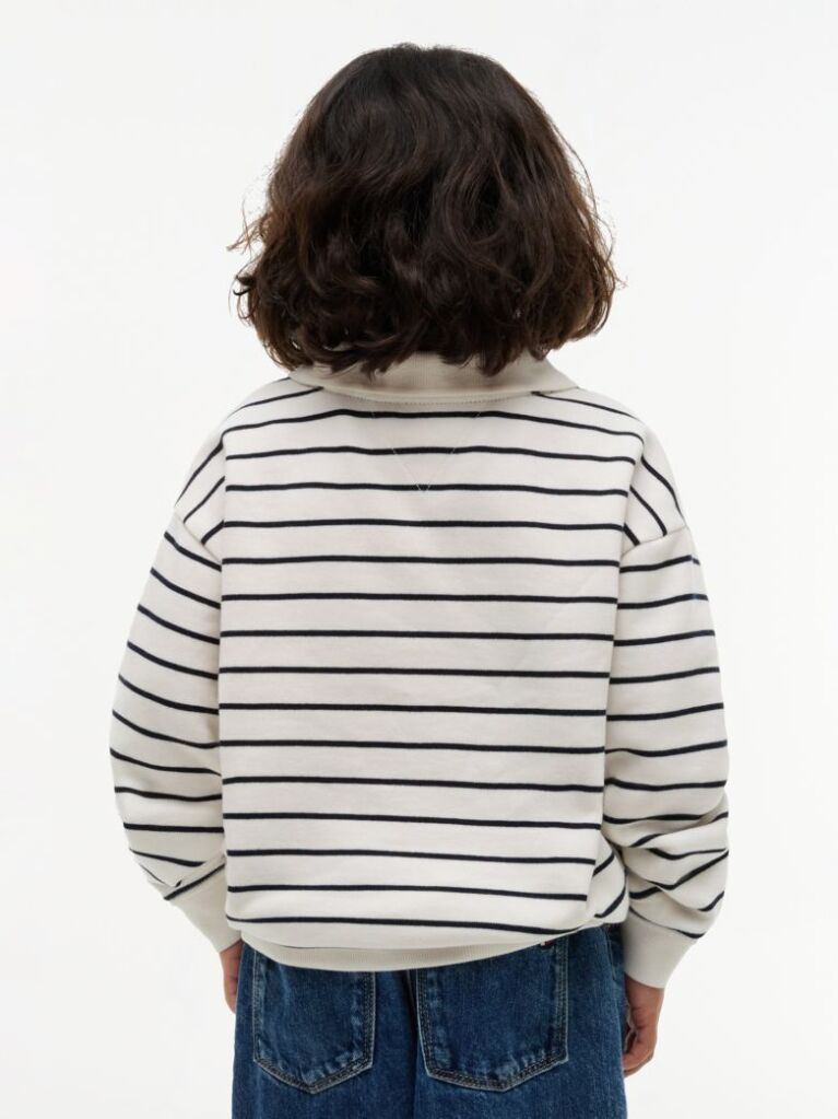 Multi Logo Graphic Polo Collar Sweatshirt  Boys
