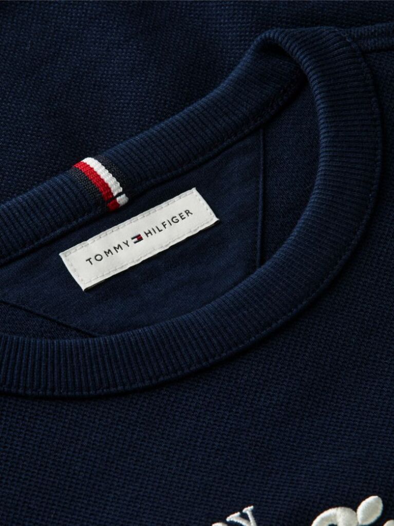 Blue Logo Interlock Pique Sweatshirt  Boys