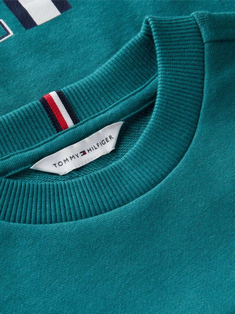 Blue Flag Embroidery Exaggerated Seam Jumper  Boys