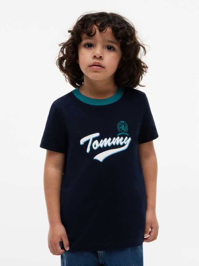 Blue Tricou Cu Logo-ul Crest  Baieti
