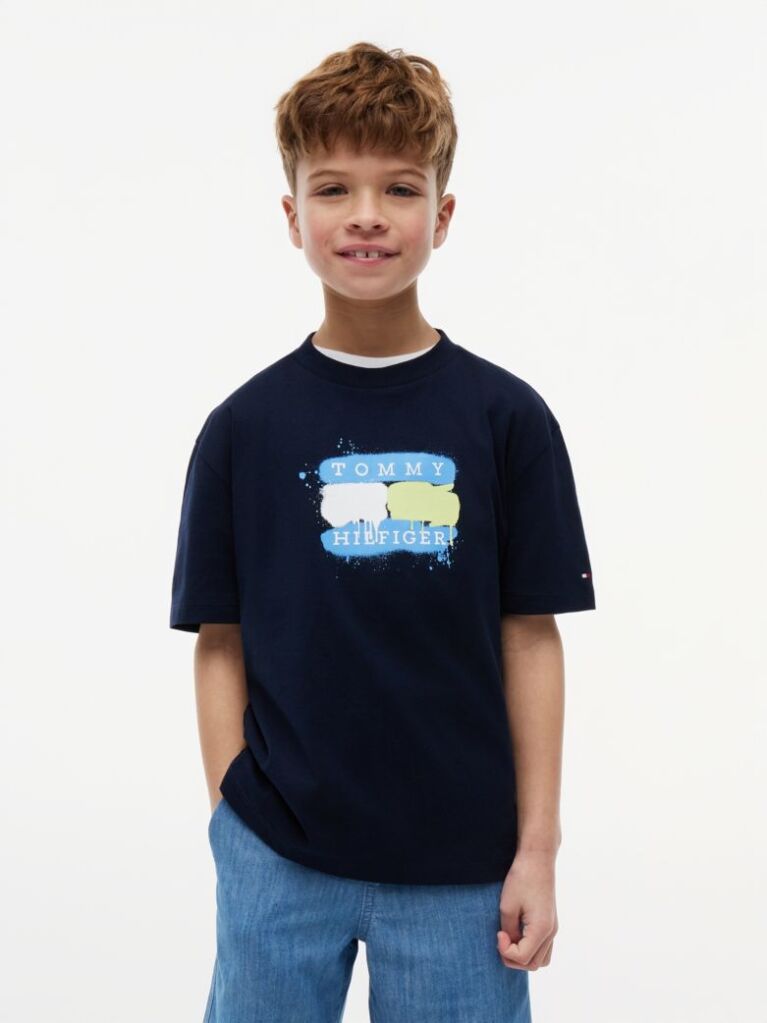 Blue Flag Graffiti T-Shirt  Boys
