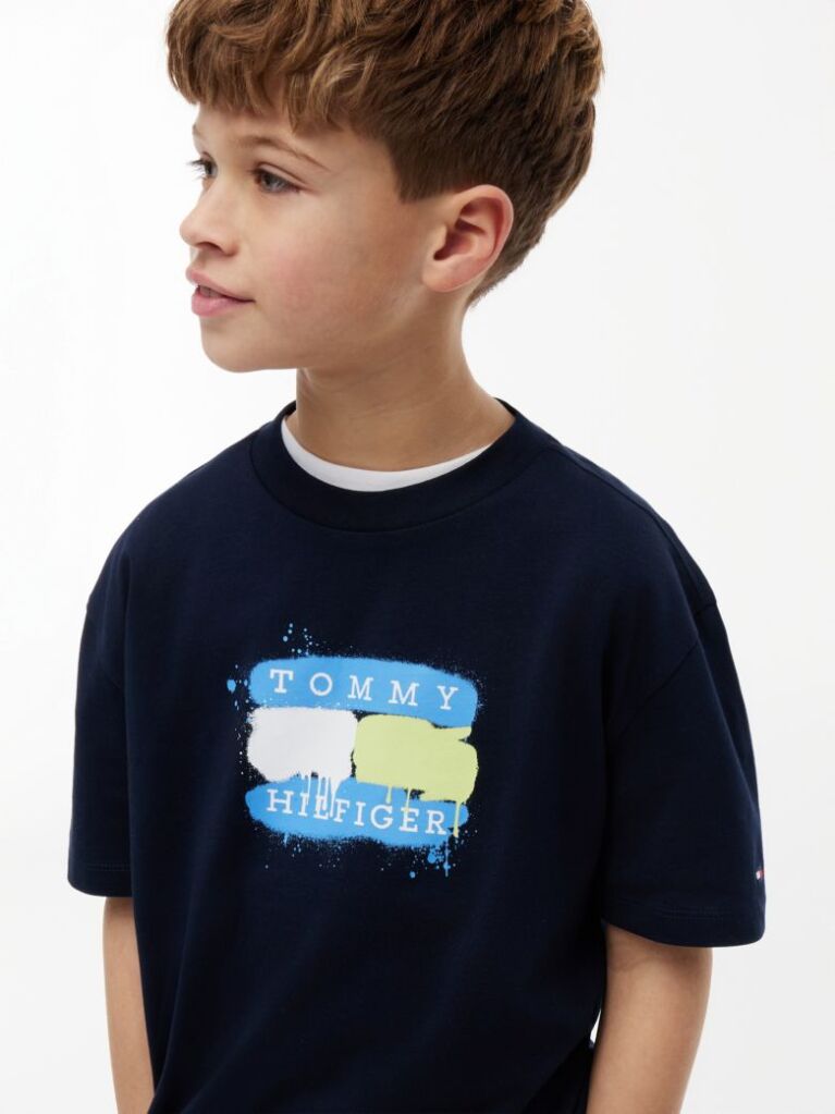 Blue Flag Graffiti T-Shirt  Boys
