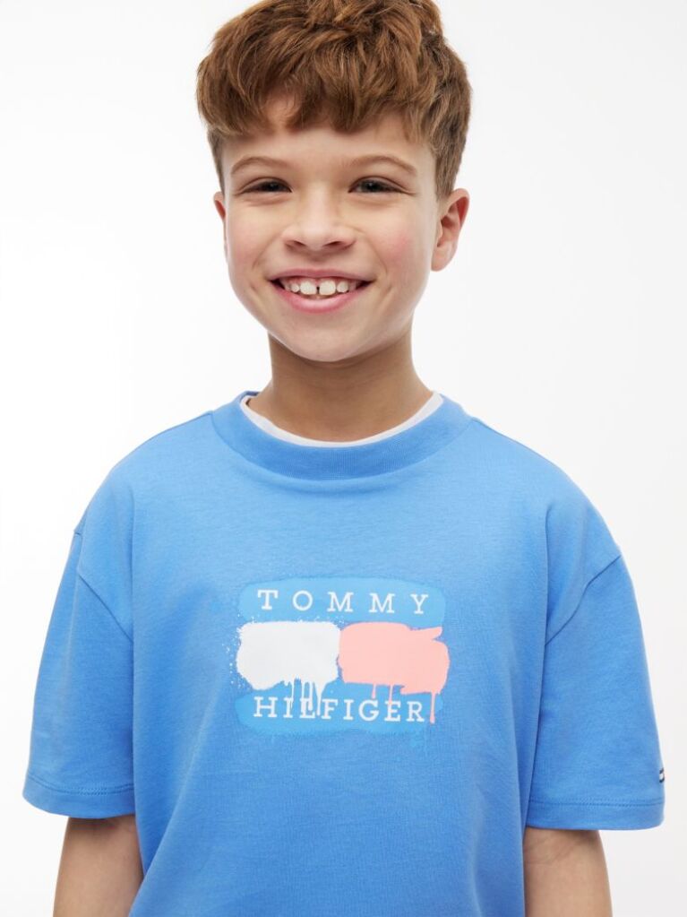 Blue Flag Graffiti T-Shirt  Boys