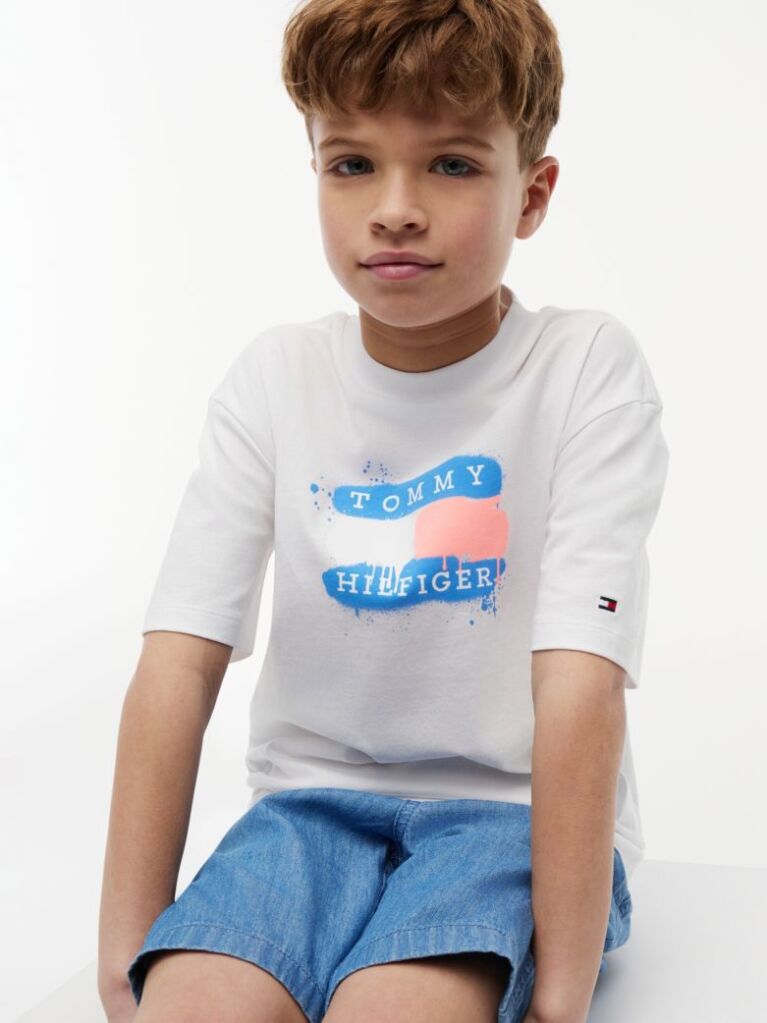 White Flag Graffiti T-Shirt  Boys