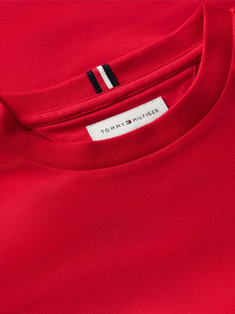 Rosu Tricou Cu Logo Outline De Steag  Baieti