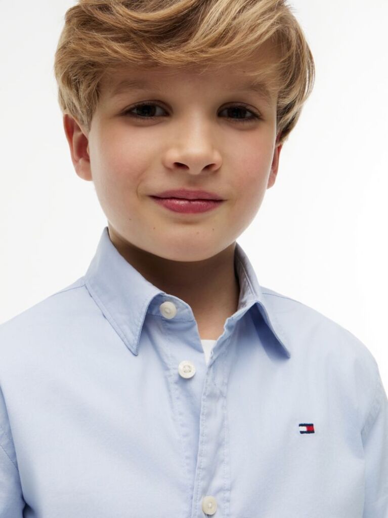Blue Essential Regular Fit Poplin Shirt  Boys