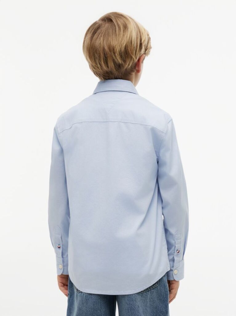 Blue Essential Regular Fit Poplin Shirt  Boys