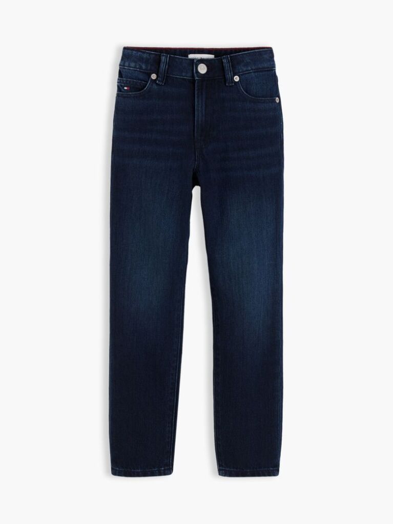 Blue Flag Embroidery Straight Jeans  Boys