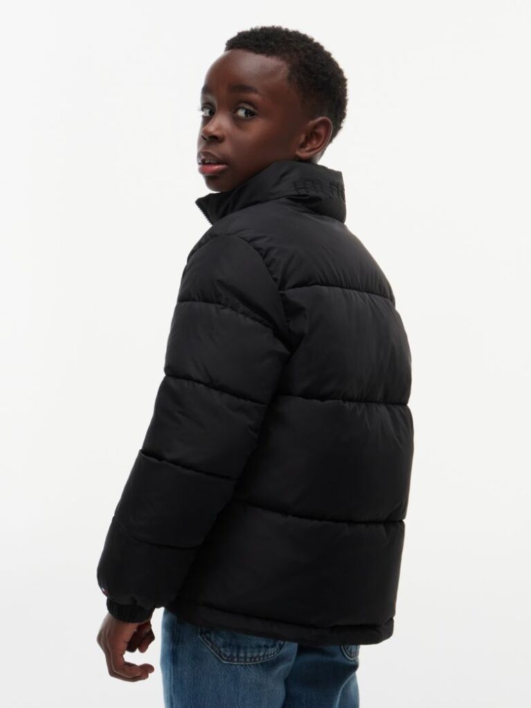 Black Essential Ripstop Relaxed Puffer Jacket  Boys