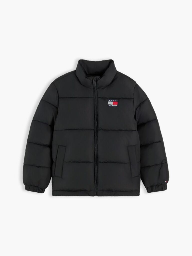 Black Essential Ripstop Relaxed Puffer Jacket  Boys