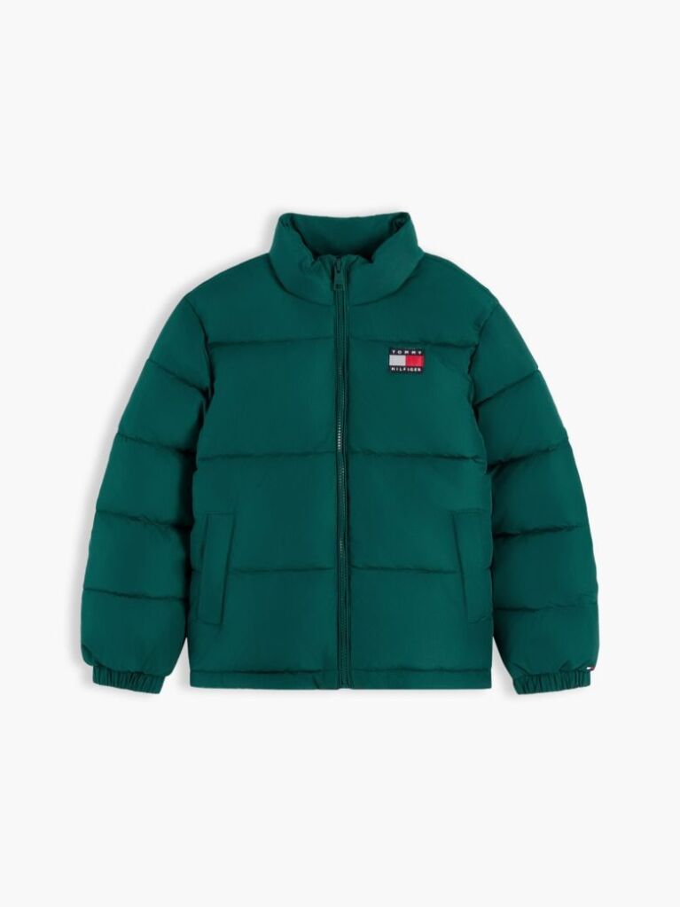 Green Essential Ripstop Relaxed Puffer Jacket  Boys