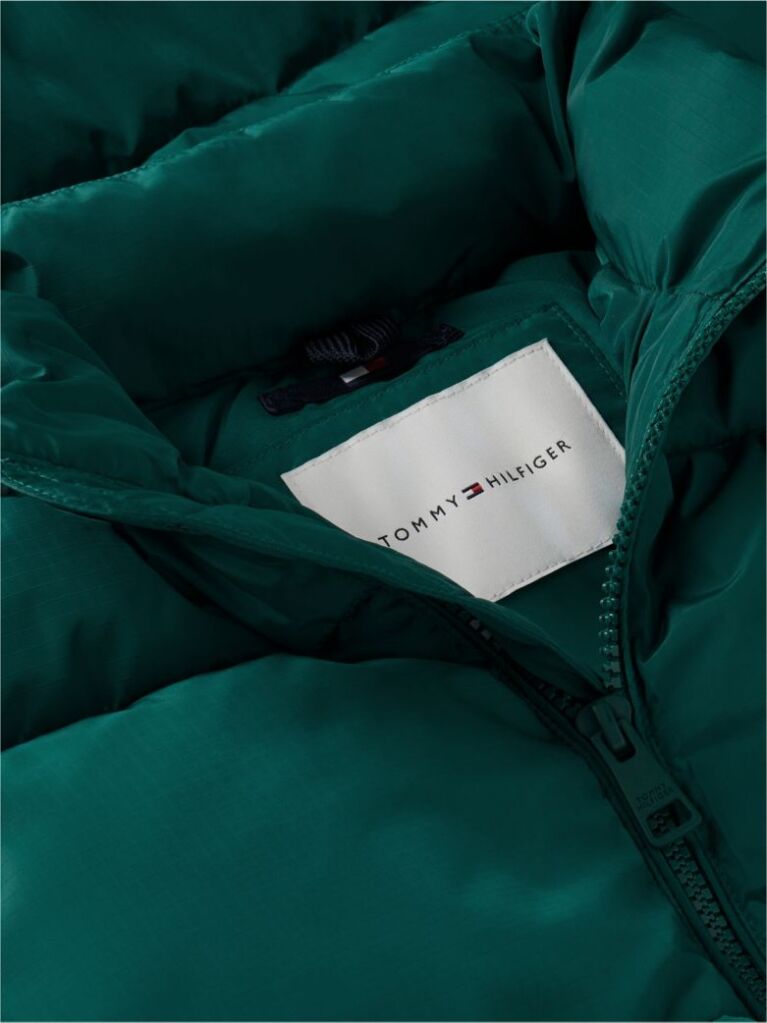Green Essential Ripstop Relaxed Puffer Jacket  Boys