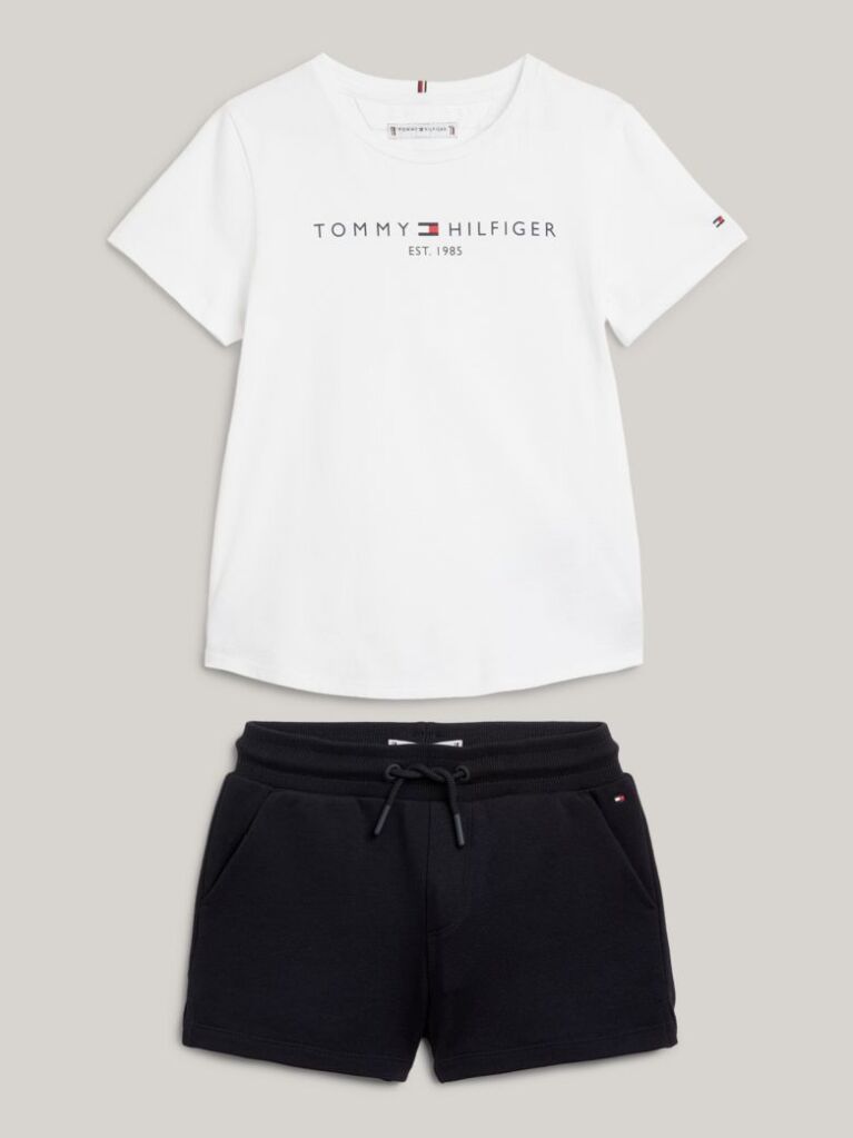 Blue Set Tricou Si Pantaloni Scurti  Fete