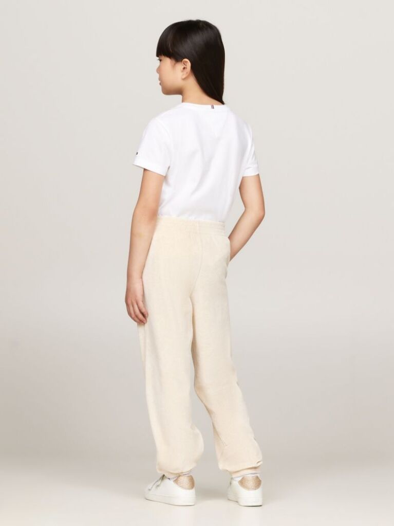 Bej Pantaloni Sport Din Catifea  Fete