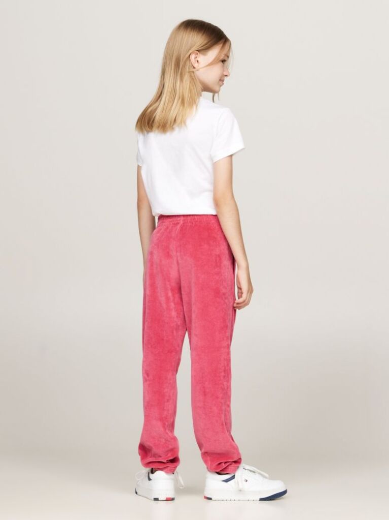 Rosu Pantaloni Sport Din Catifea  Fete