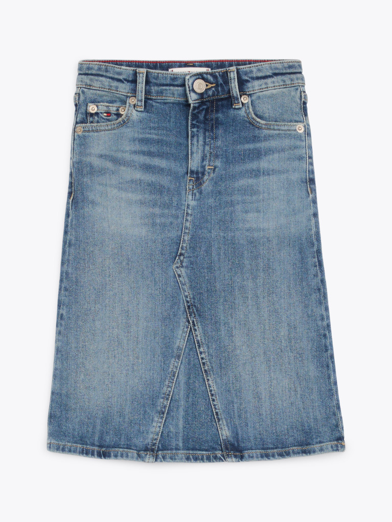 Blue Fusta Midi Din Denim Vintage  Fete