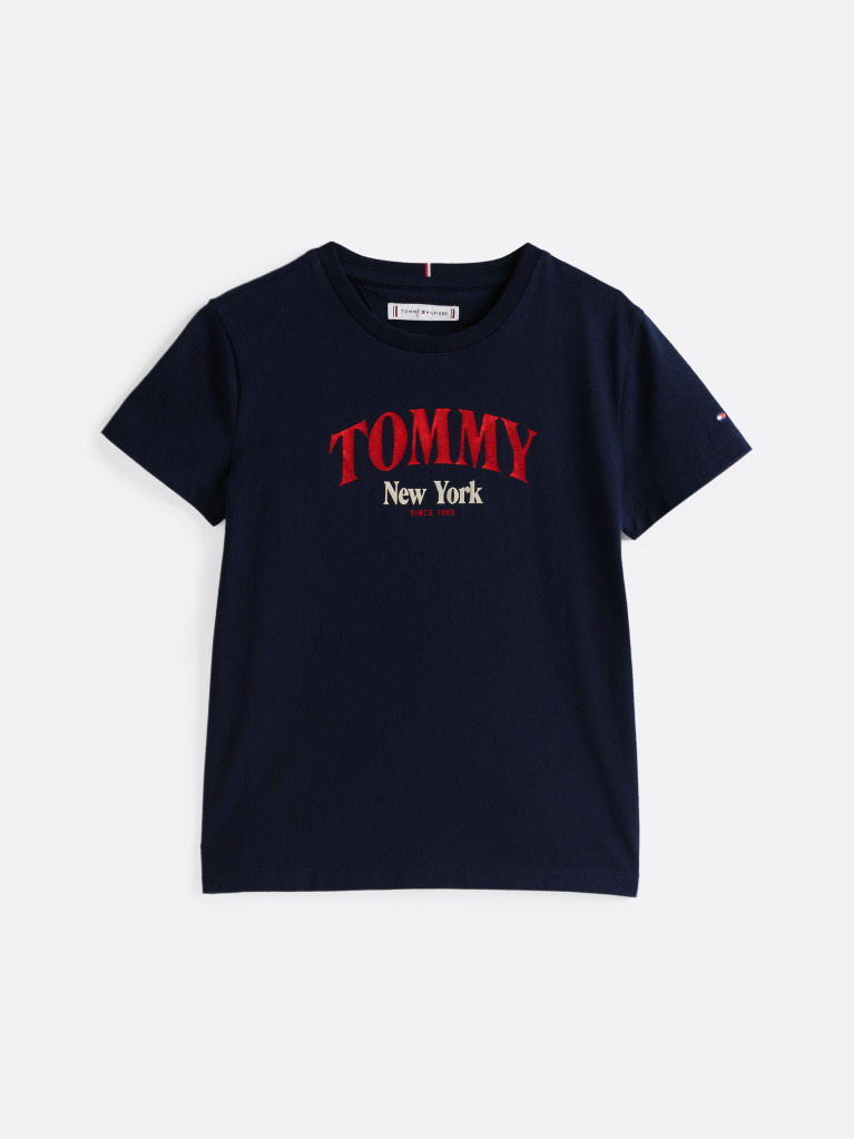 Blue Varsity Logo Crew Neck T-Shirt  Girls