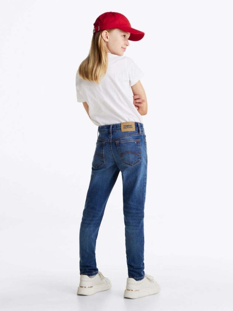 Blue Jeans Skinny Decolorati Nora  Fete