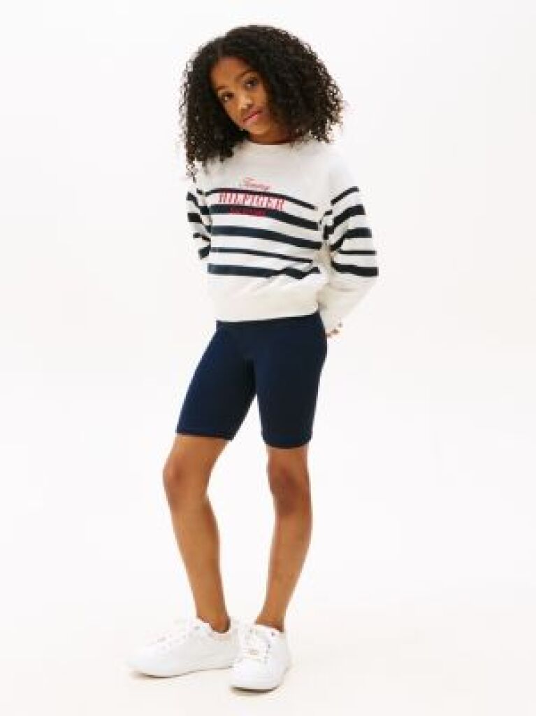 Blue Skinny Cycle Shorts  Girls