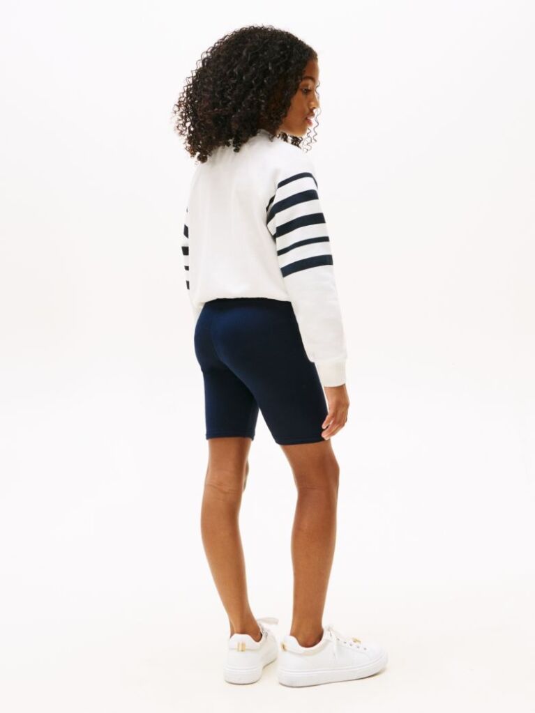 Blue Skinny Cycle Shorts  Girls