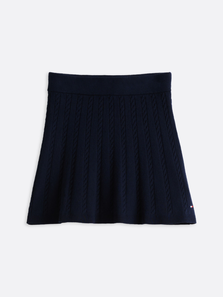 Blue Fusta Mini Din Tricot  Fete